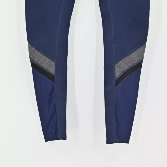ALO Yoga Elevate Hi-Rise Leggings - Navy Gray Mesh Colorblock - Size XXS - NWoT - Picture 6 of 6